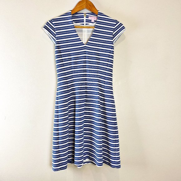2/$30 Lilly Pulitzer Briana Striped A-line Dress XS - Picture 3 of 6